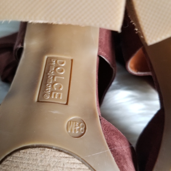 Dolce by mojomoxy ankle booties brown with tassels detail size 8.5 - Picture 3 of 10